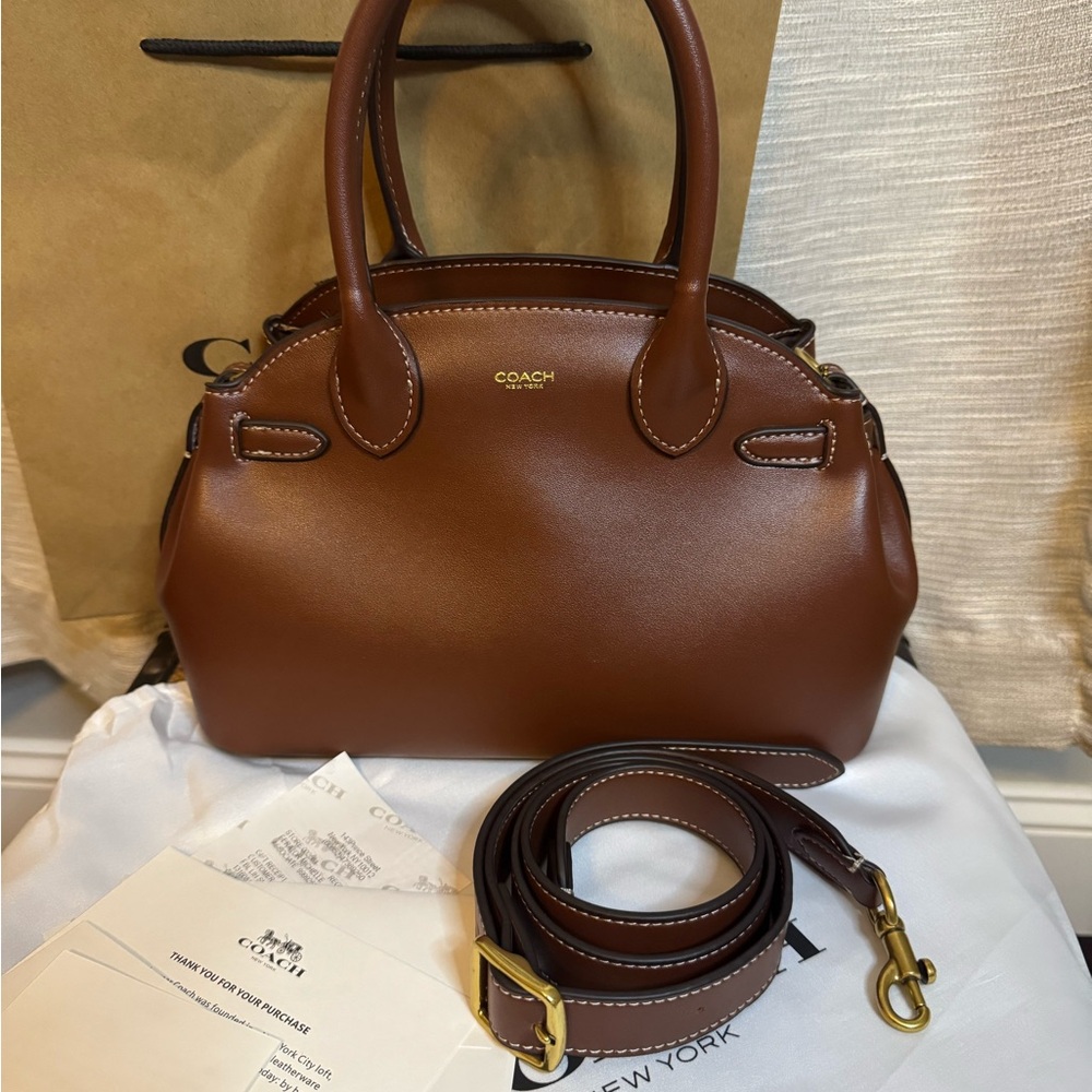 Coach Empire 26 Maple Brown Leather Handbag